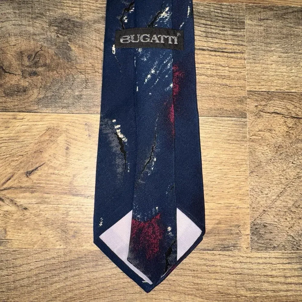 Bugatti Men’s Tie Blue Red‎ White